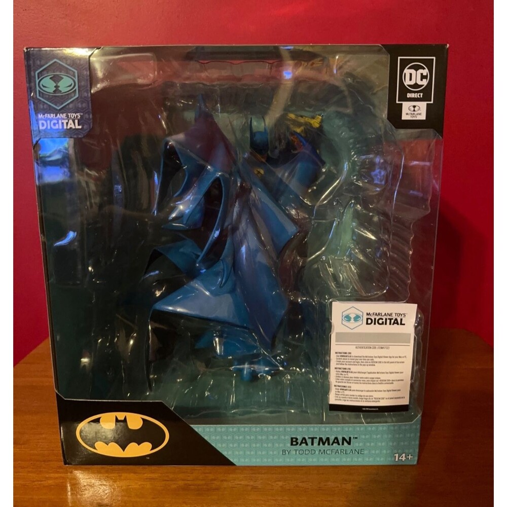 McFarlane Toys DC Direct - Two 12” Batman Statues (Blue & Black) + Digital Code